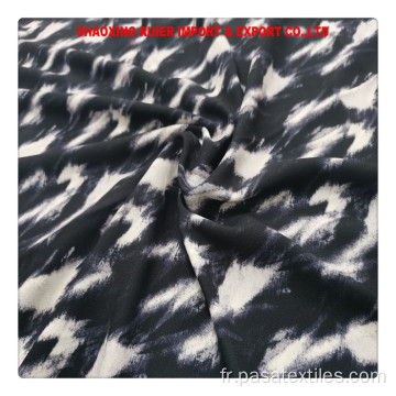 textiles imprimés en mousseline de soie pour vêtement de robe de femme